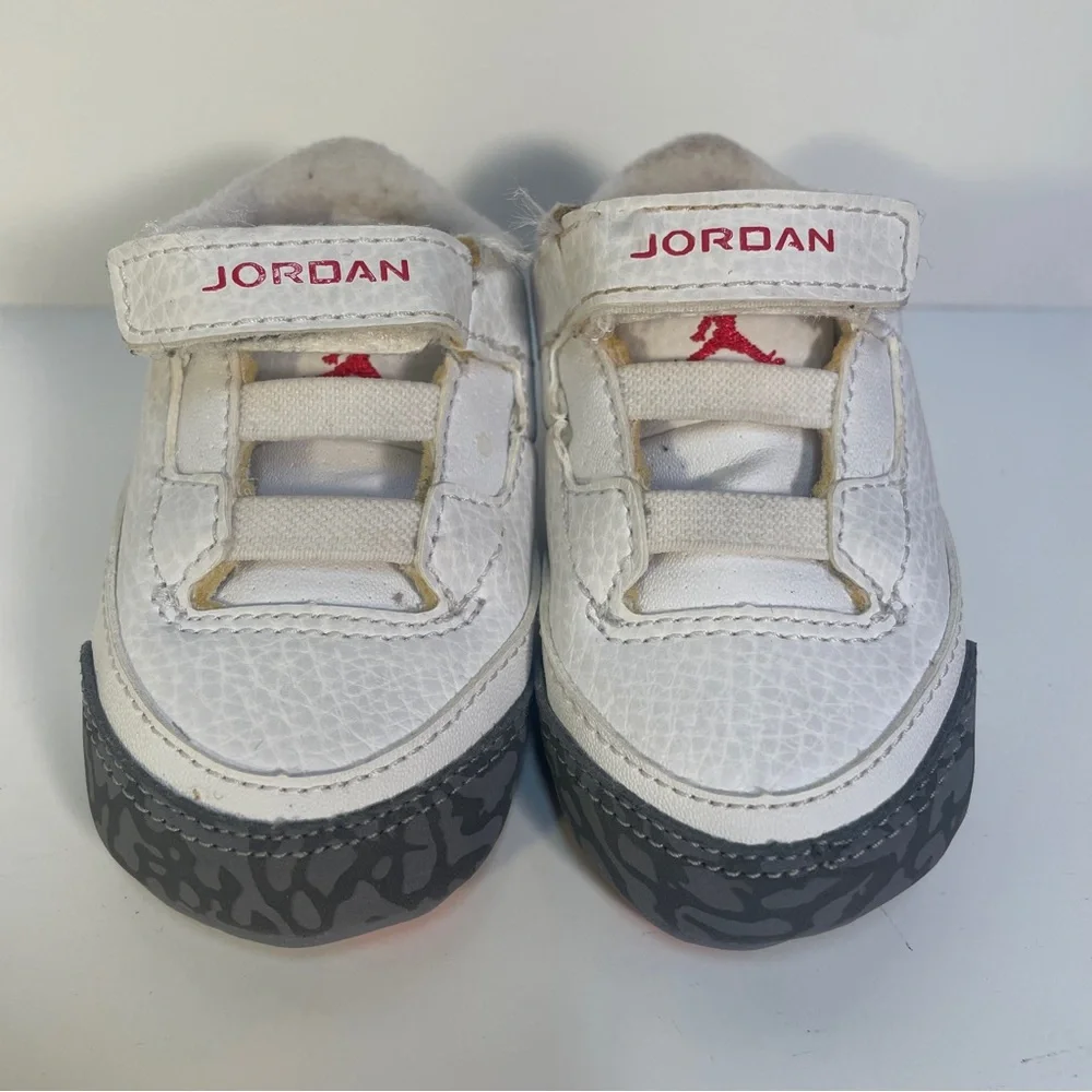 Air Jordan Retro III 3 White Cement 2011 315111-105 Toddler 2C Crib No Box
